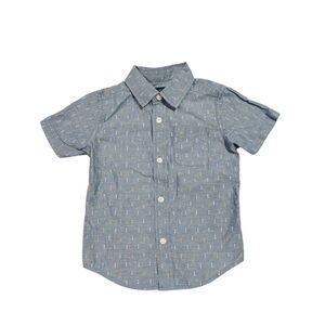 The Children's Place Blue Button Down Shirt Classic Nautical Design